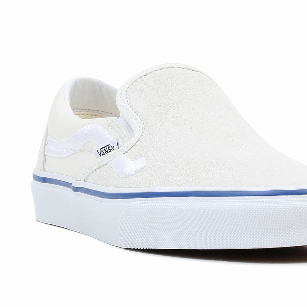 Zapatos Slip On Vans Classic Hombre Blancas | PXH263470