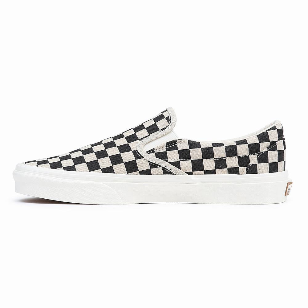 Zapatos Slip On Vans Classic Hombre Negras/Blancas | ISL268743