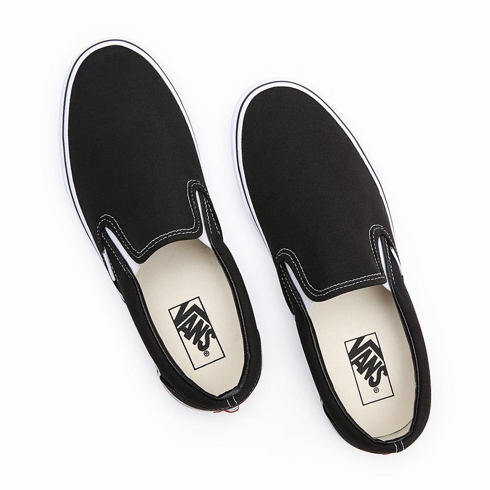 Zapatos Slip On Vans Classic Hombre Negras | KIS019378