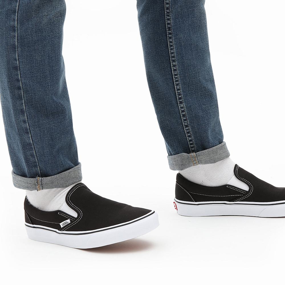 Zapatos Slip On Vans Classic Hombre Negras | KIS019378