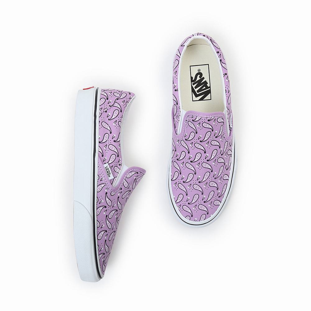 Zapatos Slip On Vans Classic Hombre Rosas | NPZ697015