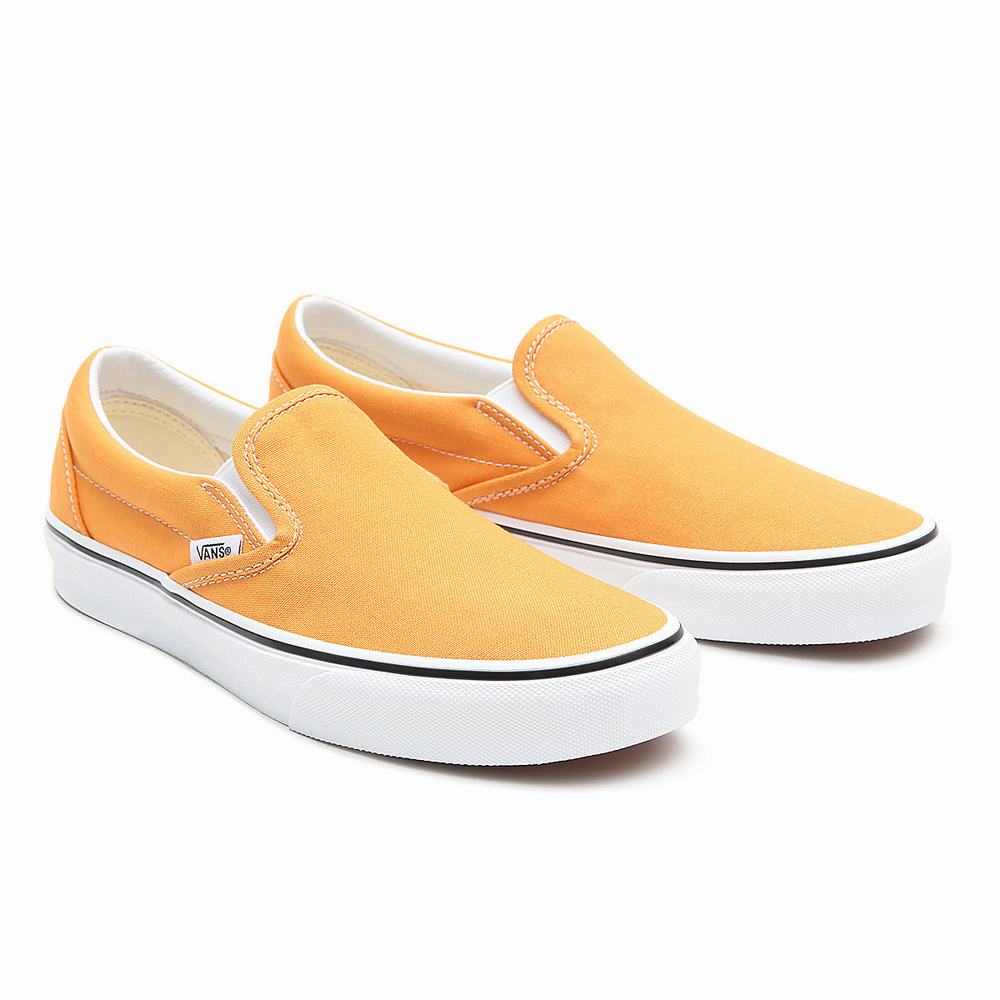 Zapatos Slip On Vans Classic Mujer Amarillo | MRK068419