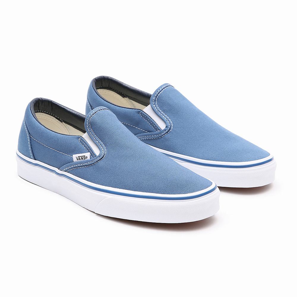 Zapatos Slip On Vans Classic Mujer Azules | YPL987034