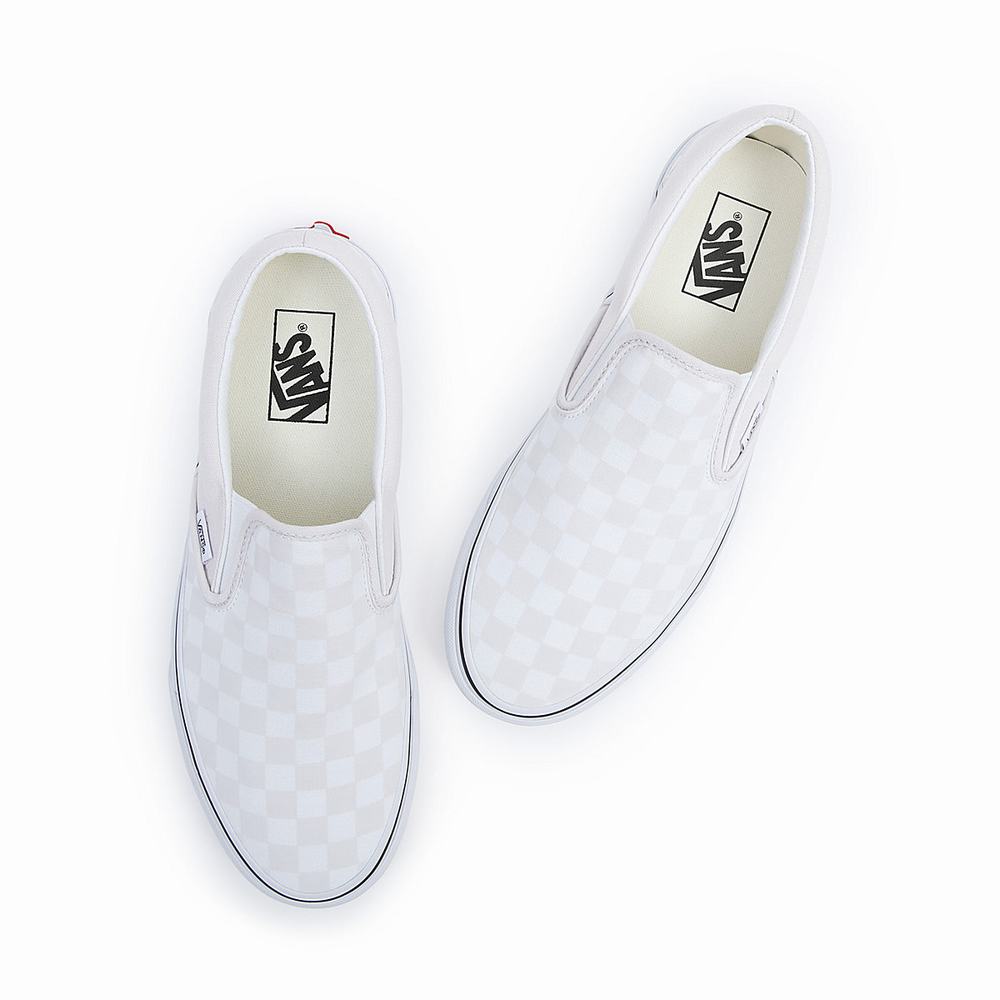 Zapatos Slip On Vans Classic Mujer Blancas | NPJ385042