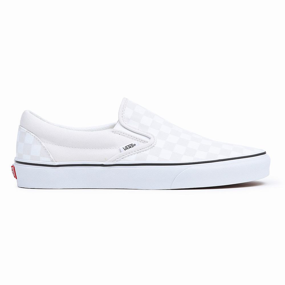 Zapatos Slip On Vans Classic Mujer Blancas | NPJ385042