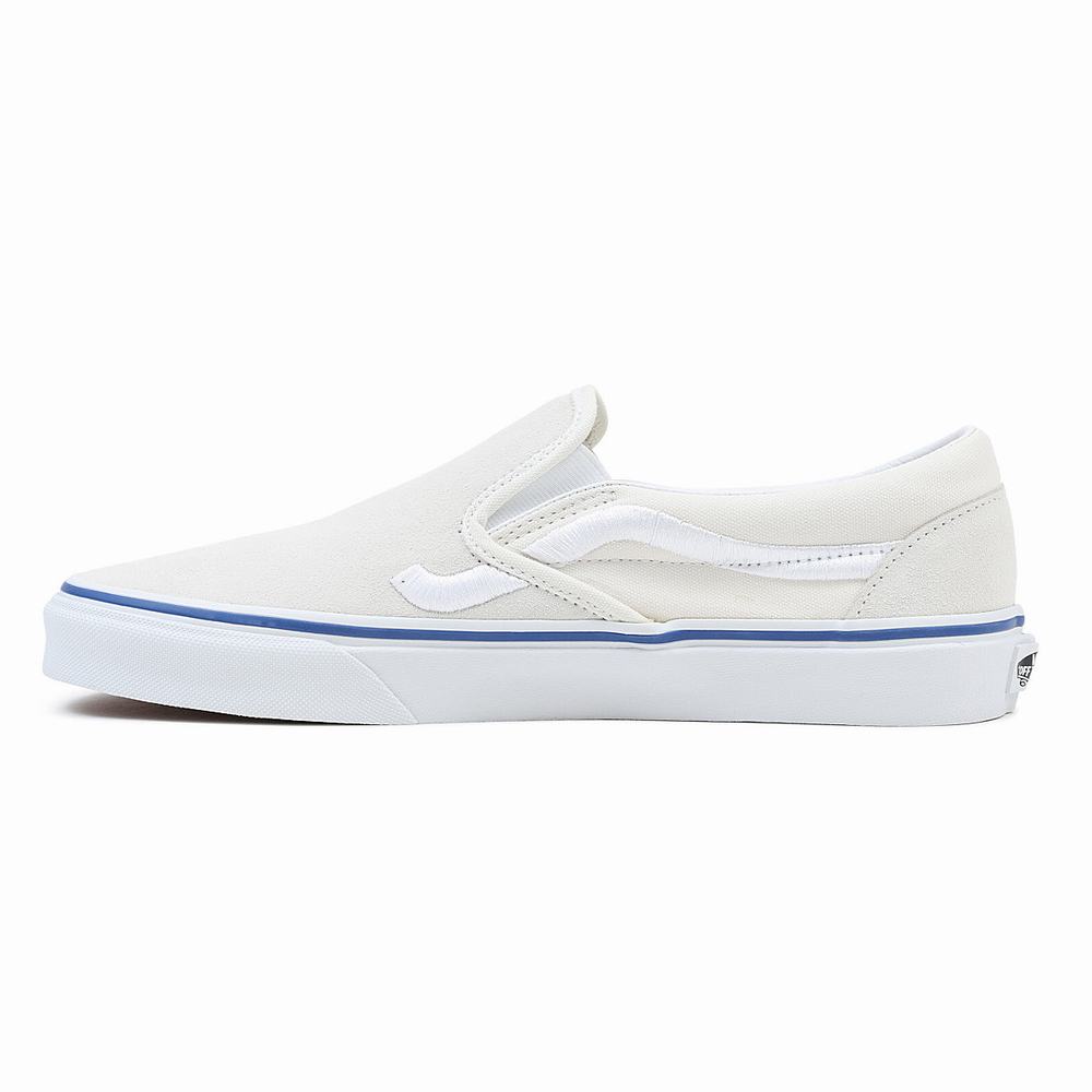 Zapatos Slip On Vans Classic Mujer Blancas | YZE124690