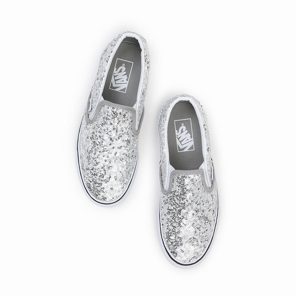 Zapatos Slip On Vans Classic Mujer Gris | ZAE362509