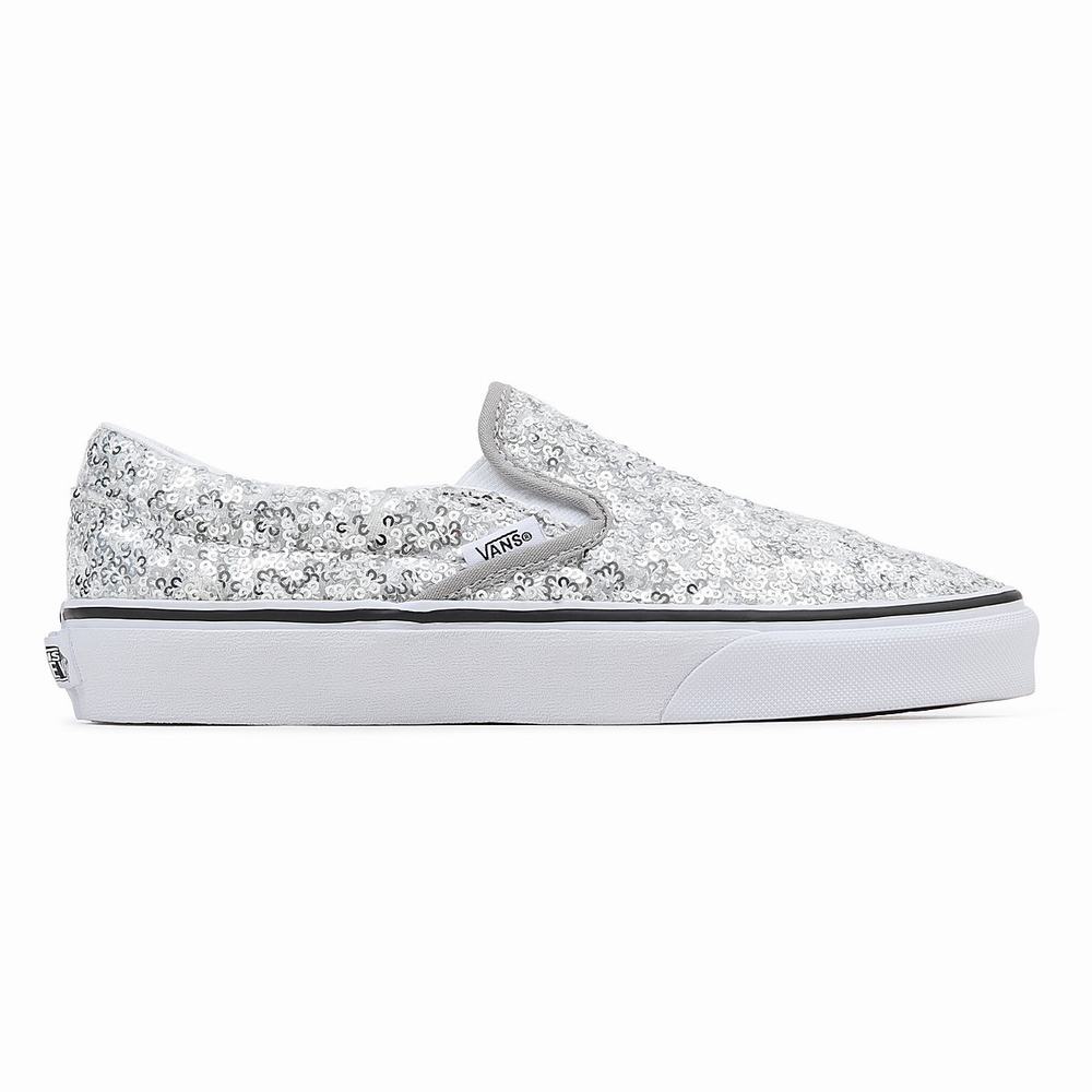 Zapatos Slip On Vans Classic Mujer Gris | ZAE362509