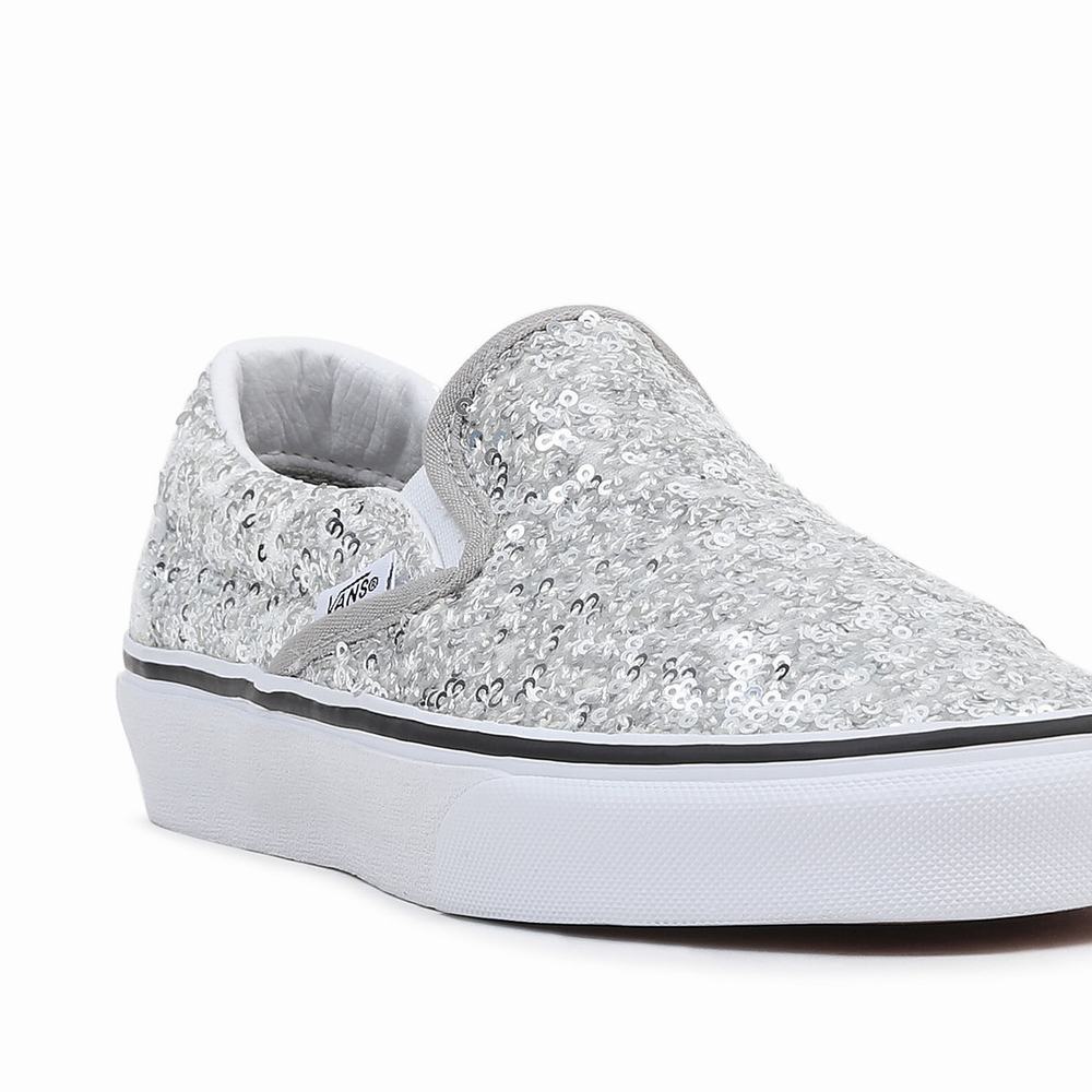 Zapatos Slip On Vans Classic Mujer Gris | ZAE362509