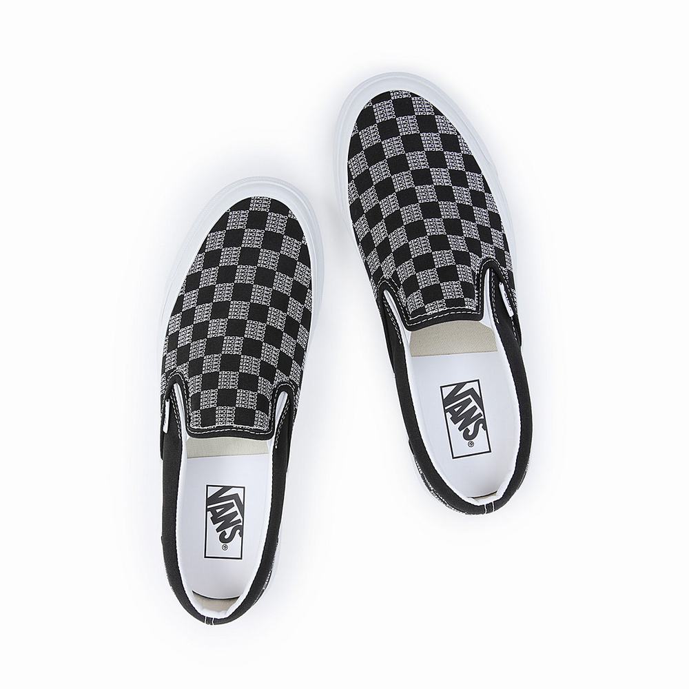 Zapatos Slip On Vans Classic Slip-On 98 DX Mujer Negras/Gris | YJU624018