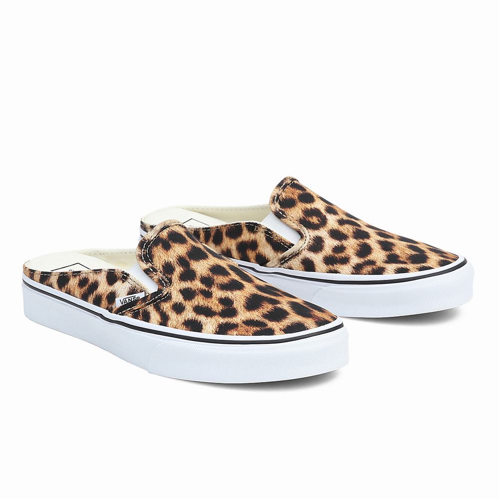 Zapatos Slip On Vans Classic Slip-On Mule Mujer Marrones | BQI783246