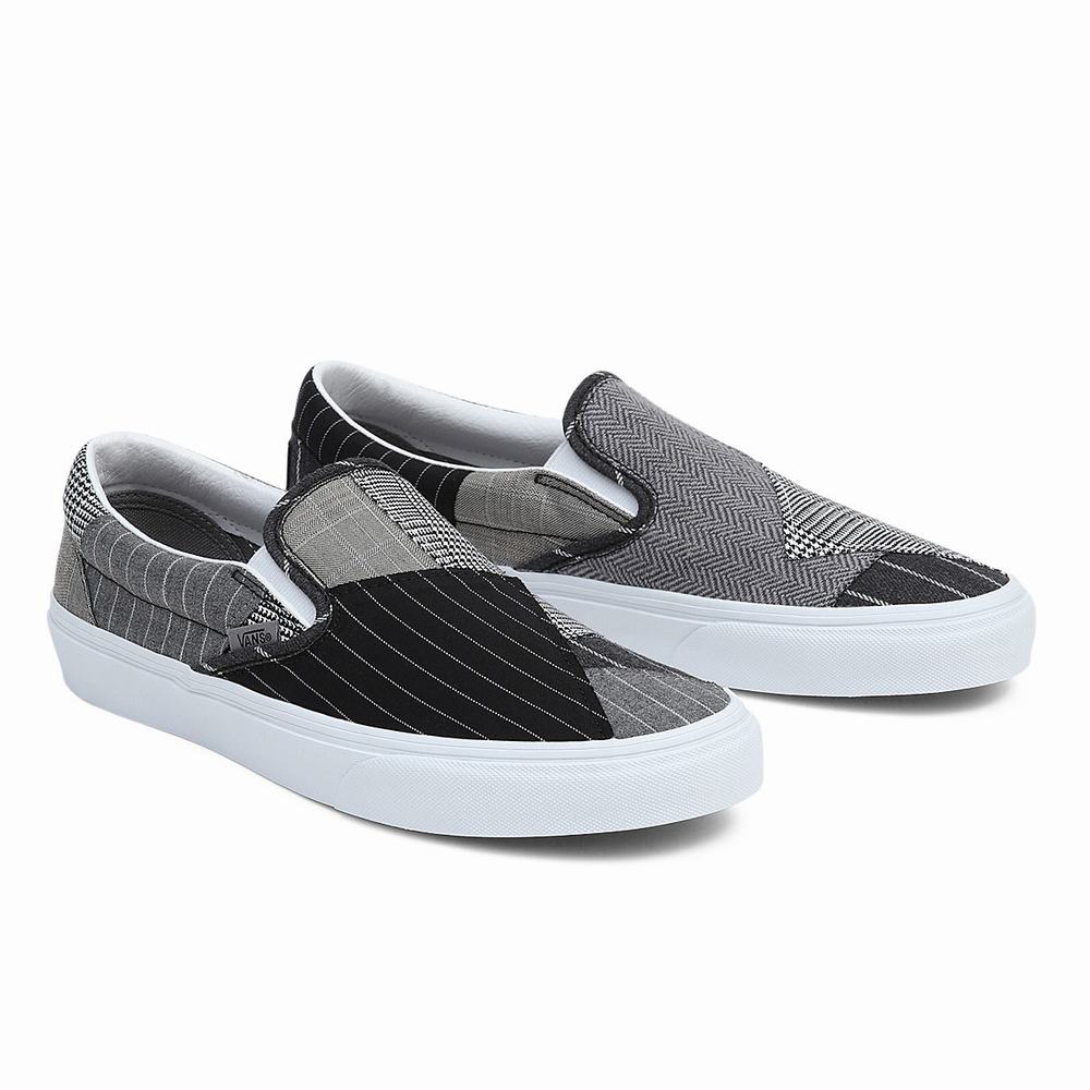 Zapatos Slip On Vans Classic Slip-On Patchwork Hombre Gris | VAS401368