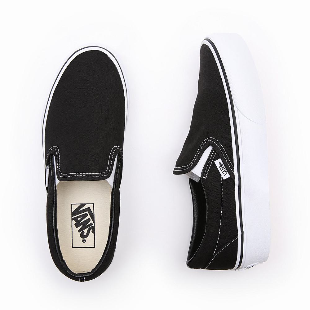 Zapatos Slip On Vans Classic Slip-On Platform Mujer Negras | NFO831496