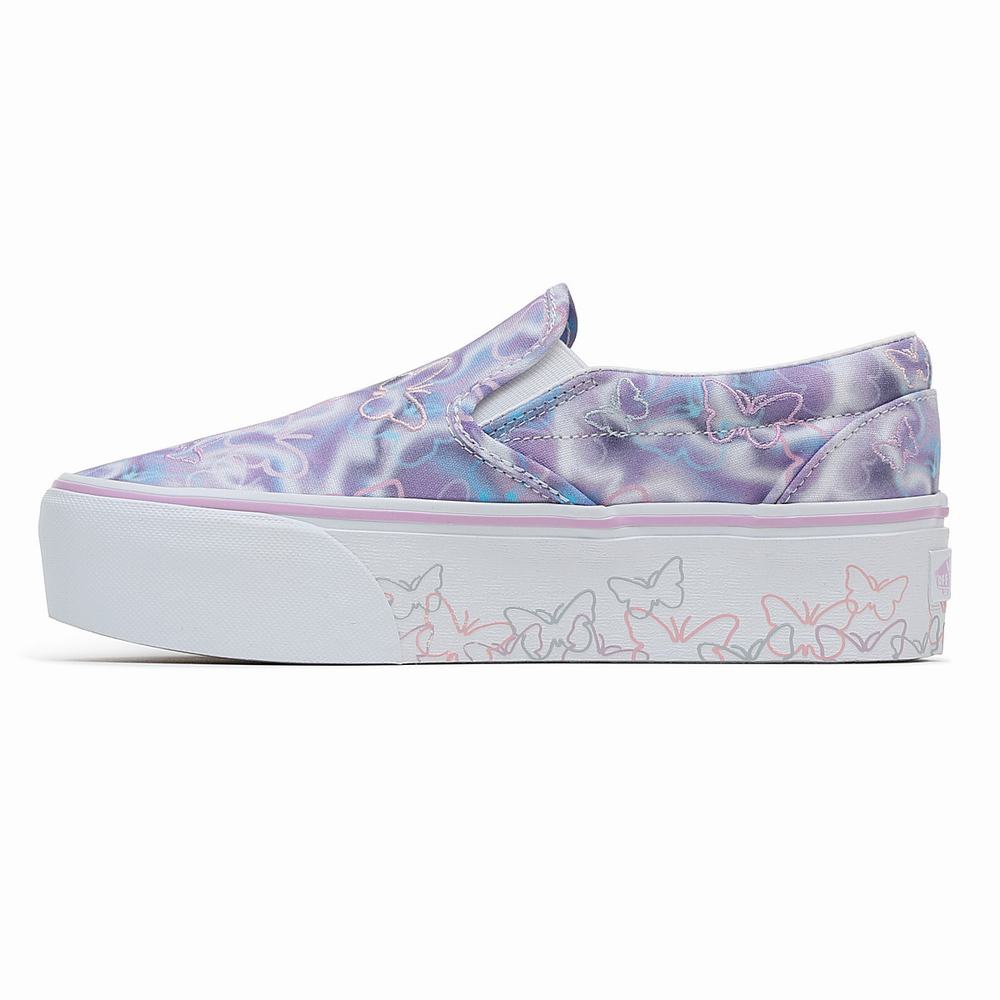 Zapatos Slip On Vans Classic Slip-On Stackform Mujer Multicolor | SPF456098