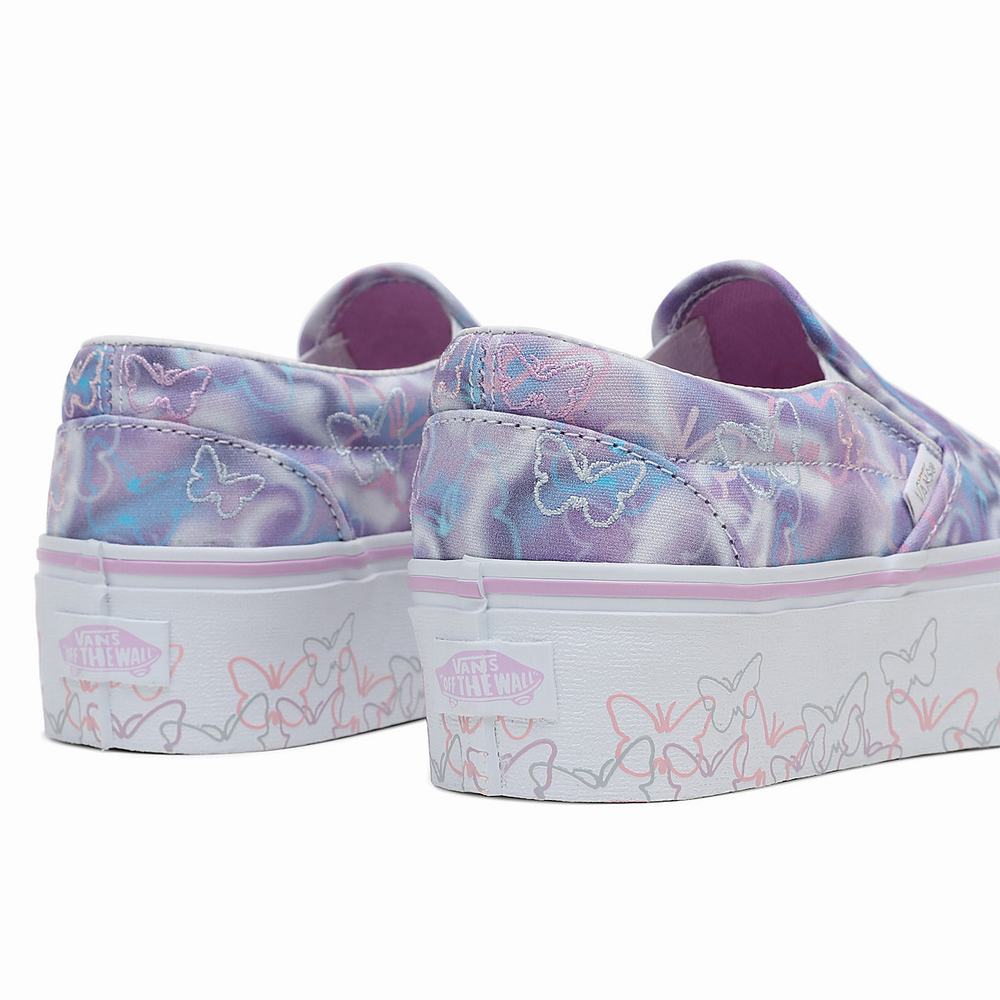 Zapatos Slip On Vans Classic Slip-On Stackform Mujer Multicolor | SPF456098