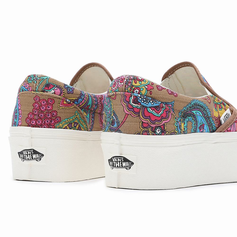 Zapatos Slip On Vans Classic Slip-On Stackform Mujer Multicolor | VHK402916