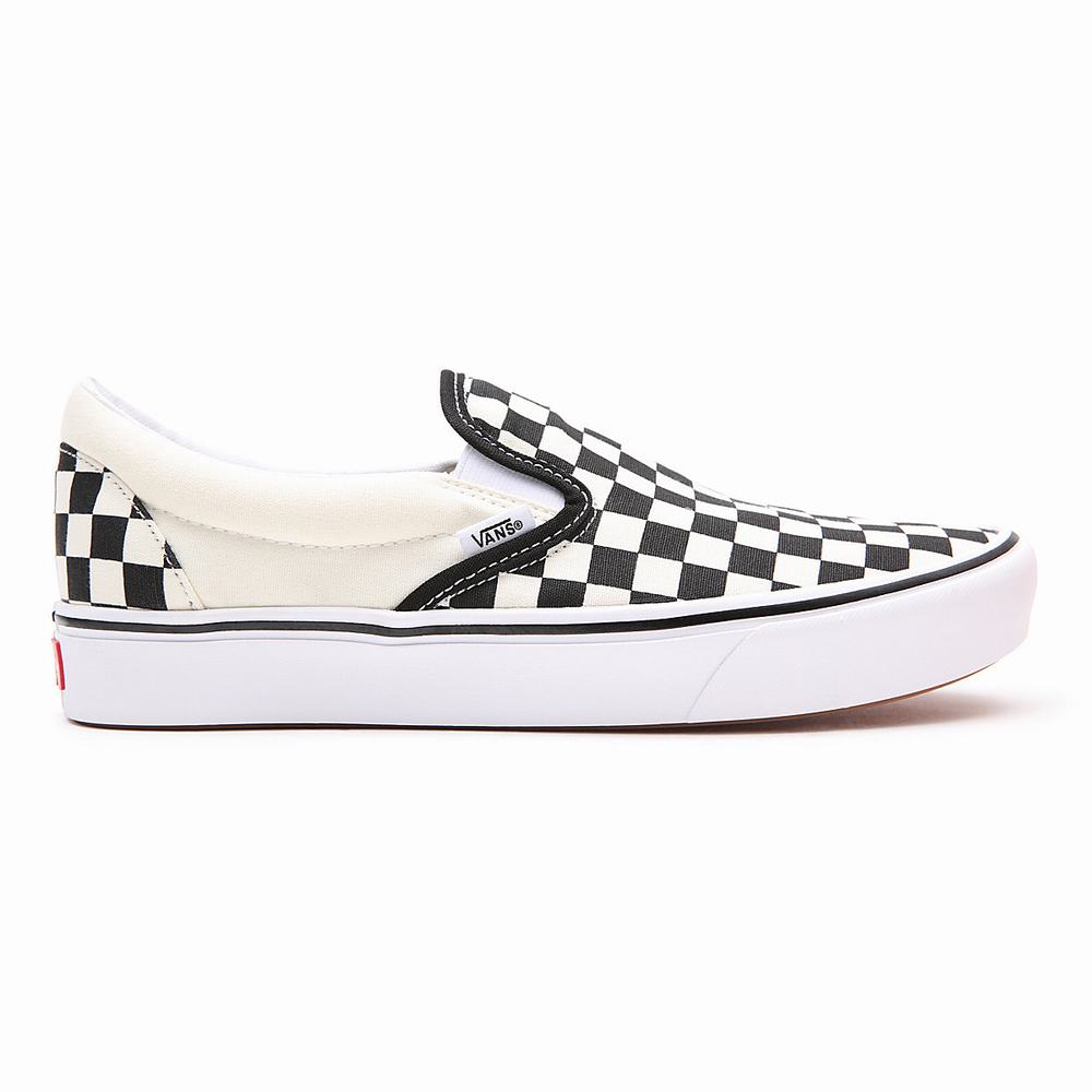 Zapatos Slip On Vans Comfycush Hombre Negras/Blancas | HGQ837204