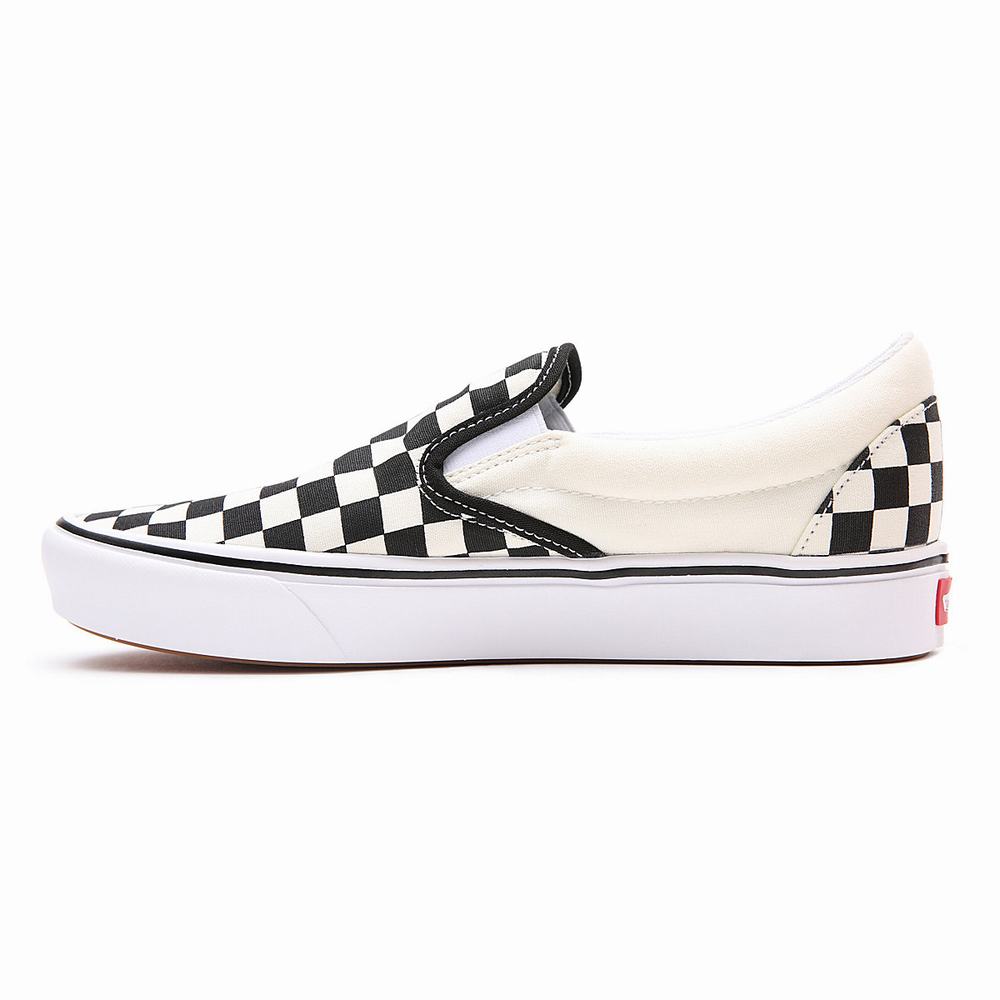 Zapatos Slip On Vans Comfycush Hombre Negras/Blancas | HGQ837204