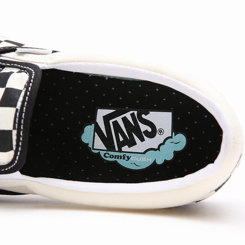 Zapatos Slip On Vans Comfycush Hombre Negras/Blancas | HGQ837204