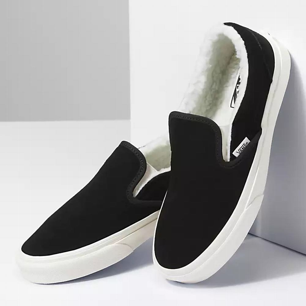 Zapatos Slip On Vans Cozy Hug Classic Hombre Negras | APH619743