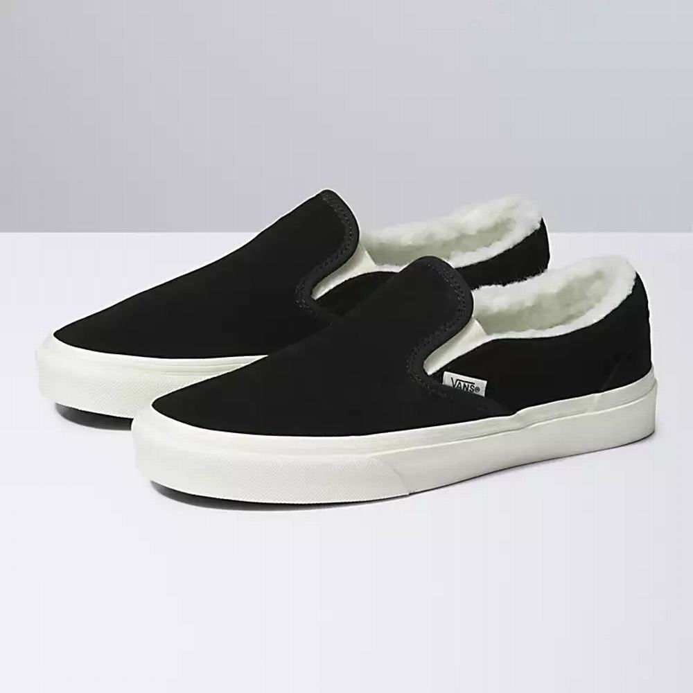 Zapatos Slip On Vans Cozy Hug Classic Hombre Negras | APH619743