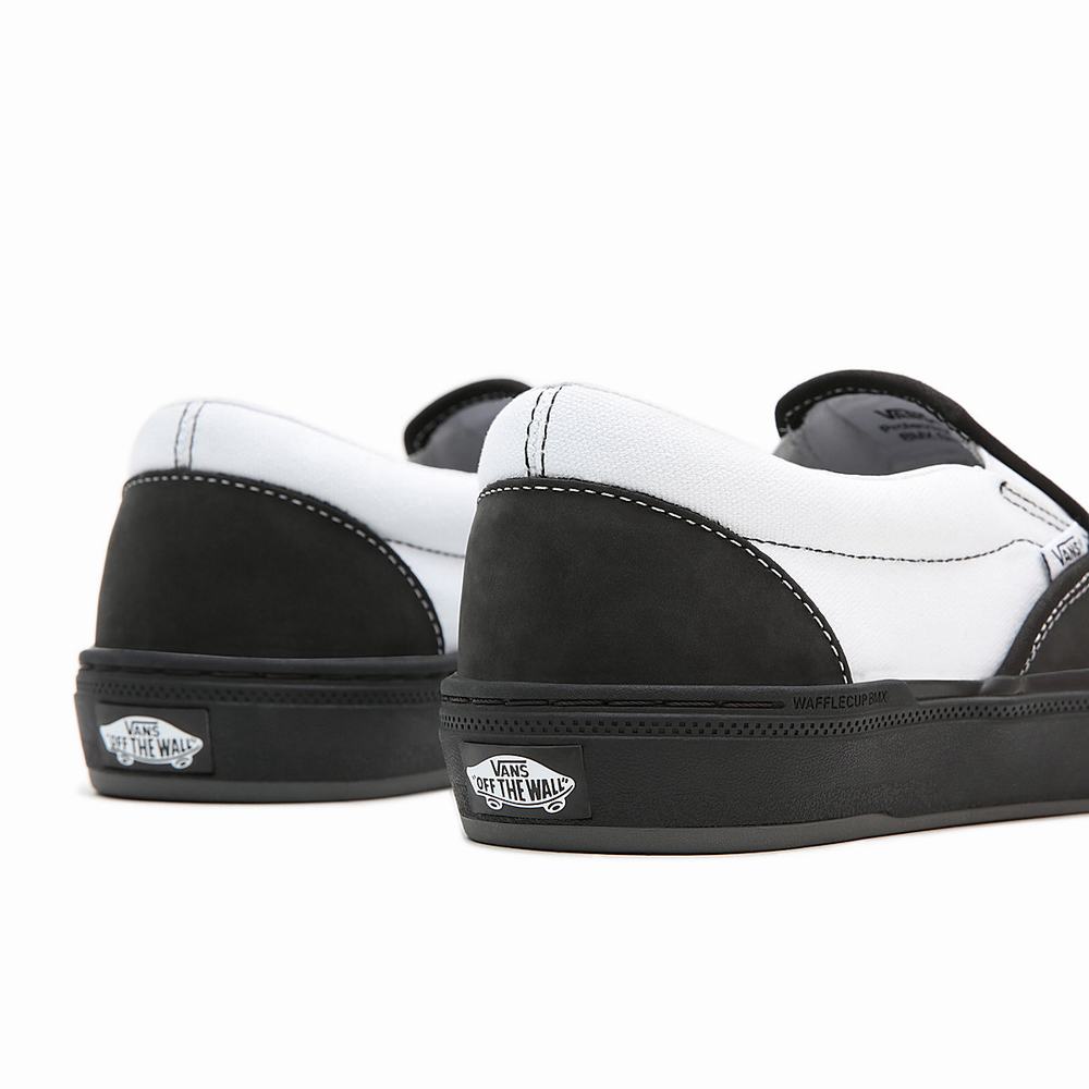 Zapatos Slip On Vans DAK BMX Hombre Negras/Blancas | TJV973154