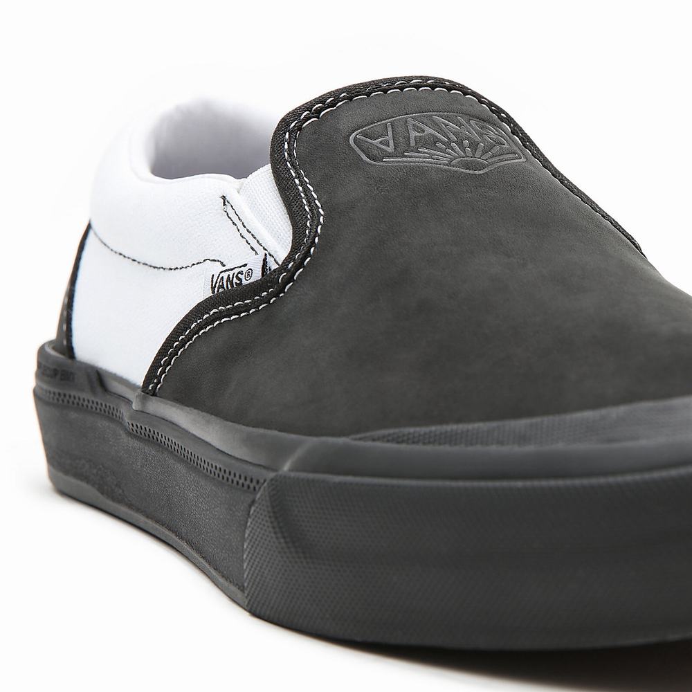 Zapatos Slip On Vans DAK BMX Hombre Negras/Blancas | TJV973154