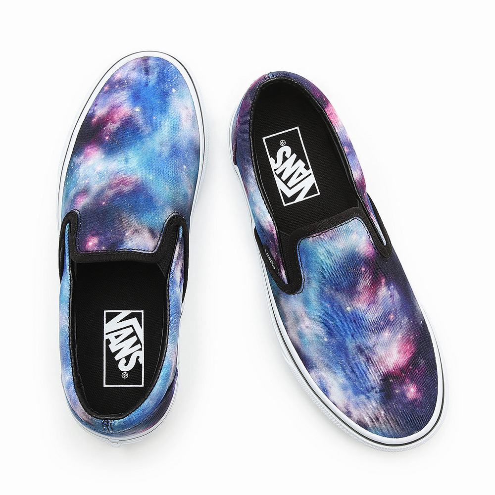 Zapatos Slip On Vans Galaxy Classic Mujer Azules | BOV895372