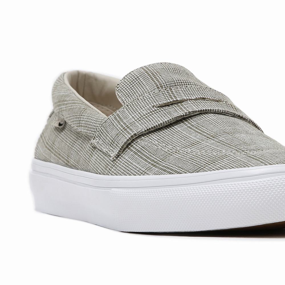 Zapatos Slip On Vans Grandpas Trouserss Skate Estilo 53 Hombre Gris | MAU201479