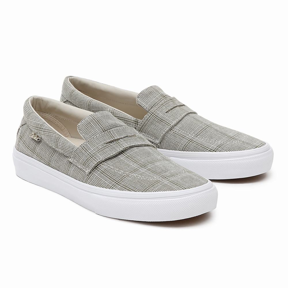 Zapatos Slip On Vans Grandpas Trouserss Skate Estilo 53 Hombre Gris | MAU201479