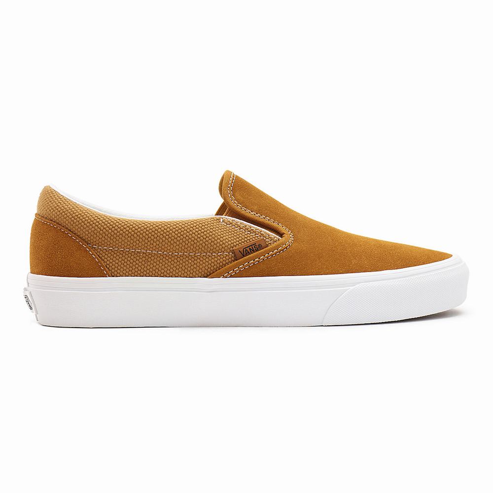 Zapatos Slip On Vans Heavy Textures Classic Hombre Marrones | EFJ796401