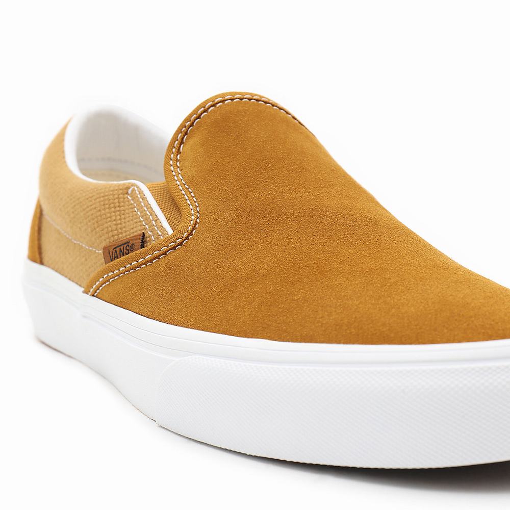 Zapatos Slip On Vans Heavy Textures Classic Hombre Marrones | EFJ796401