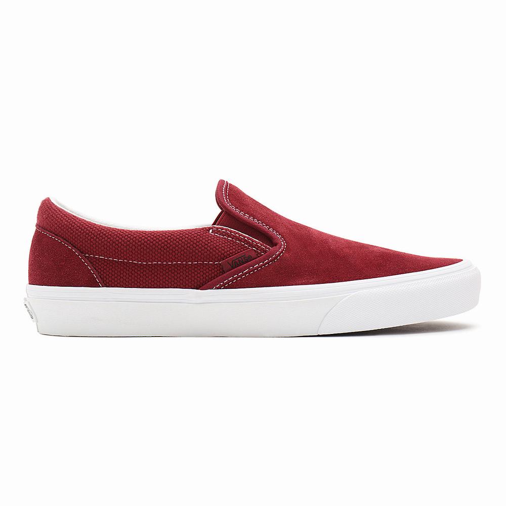 Zapatos Slip On Vans Heavy Textures Classic Hombre Rojas | QVC305741