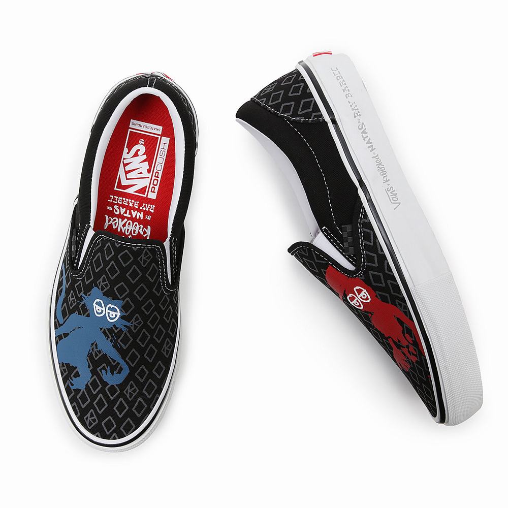 Zapatos Slip On Vans Krooked By Natas for Ray Skate Mujer Negras | EPB365148