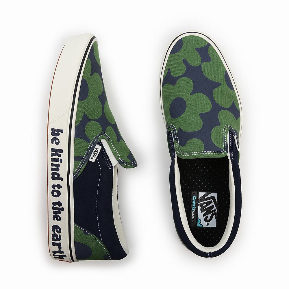 Zapatos Slip On Vans Looper ComfyCush Hombre Verde/Multicolor | VPJ510394