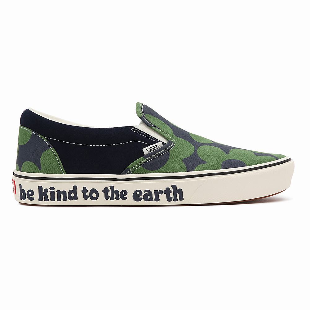 Zapatos Slip On Vans Looper ComfyCush Hombre Verde/Multicolor | VPJ510394