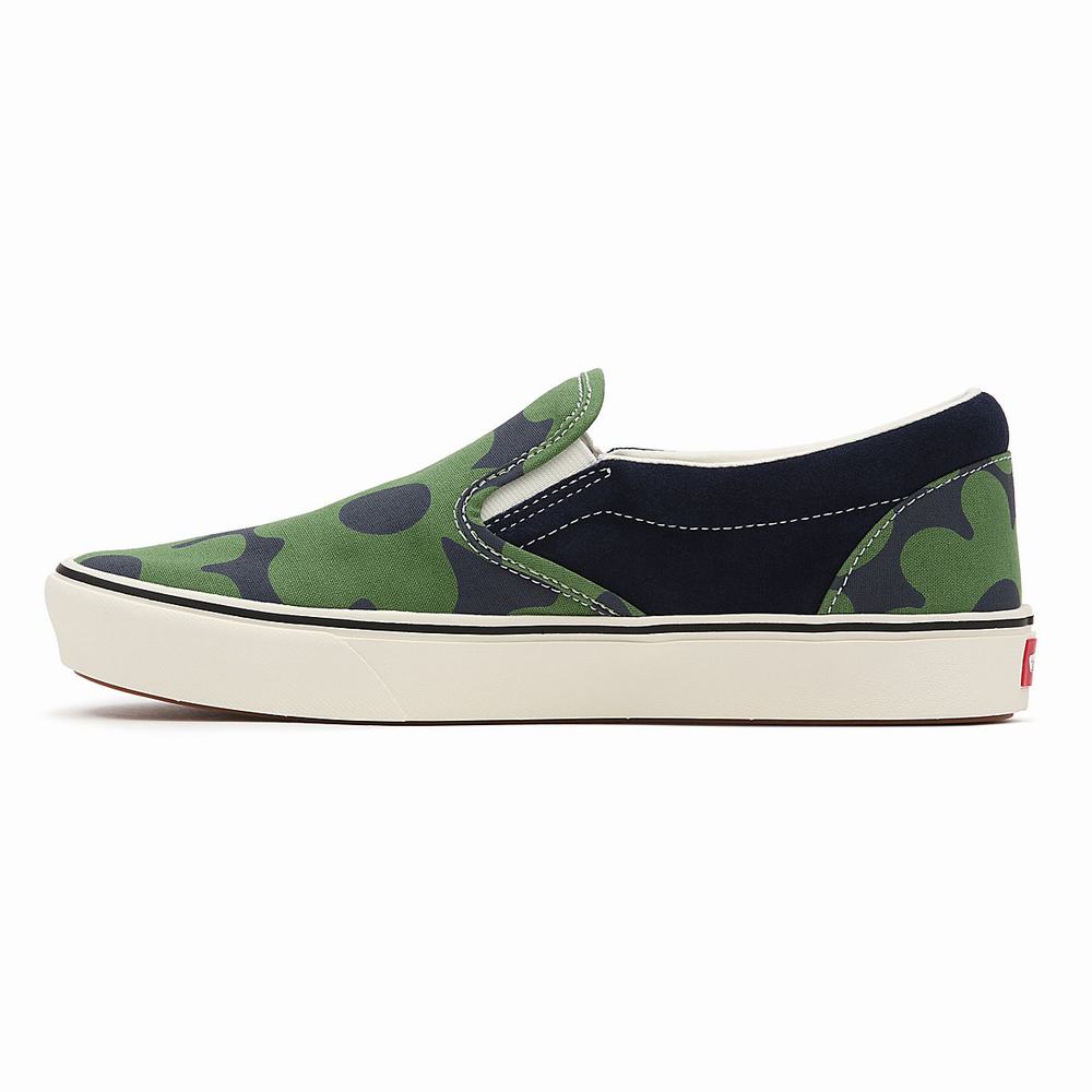 Zapatos Slip On Vans Looper ComfyCush Hombre Verde/Multicolor | VPJ510394