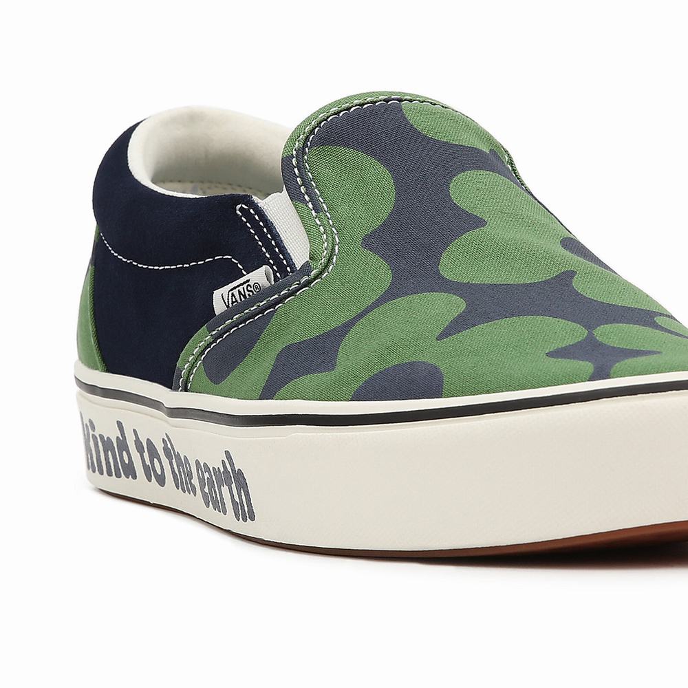 Zapatos Slip On Vans Looper ComfyCush Hombre Verde/Multicolor | VPJ510394