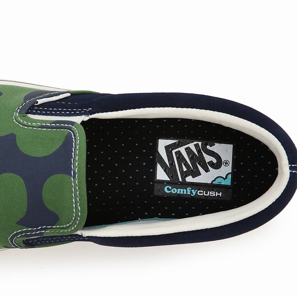 Zapatos Slip On Vans Looper ComfyCush Hombre Verde/Multicolor | VPJ510394