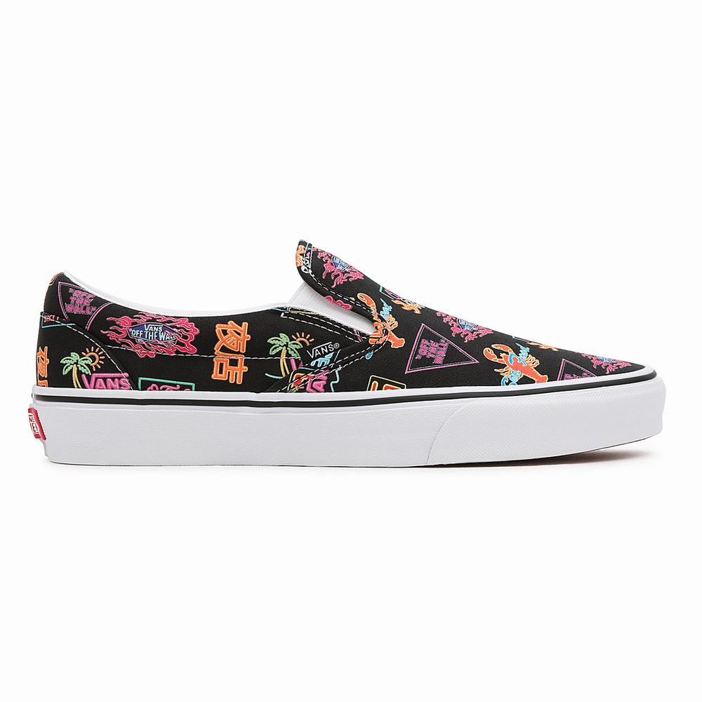 Zapatos Slip On Vans Market Classic Mujer Negras | POA106275