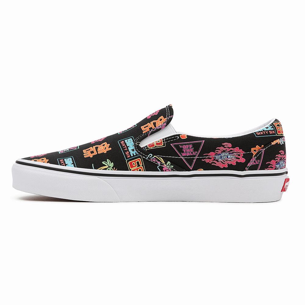 Zapatos Slip On Vans Market Classic Mujer Negras | POA106275