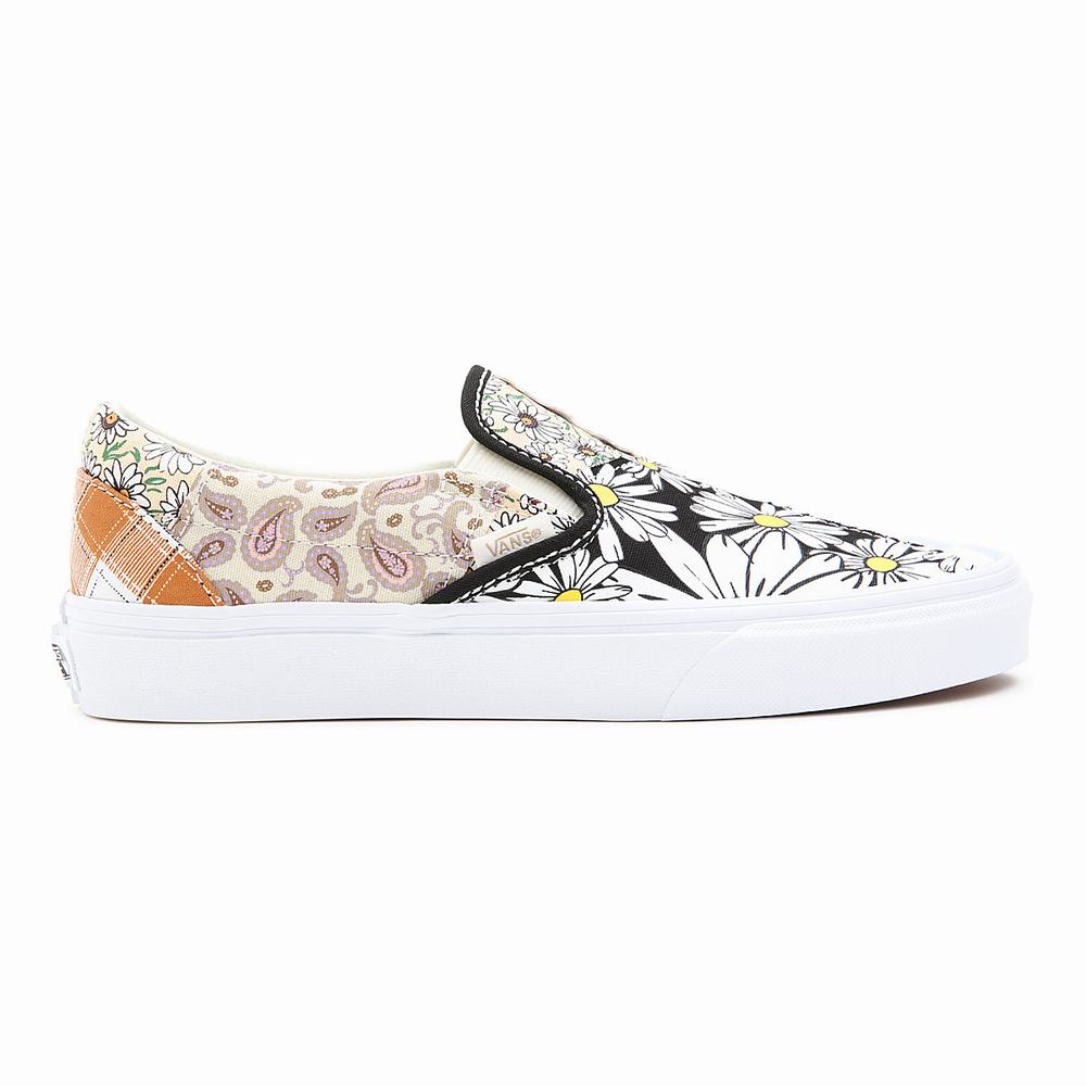 Zapatos Slip On Vans Meadow Patchwork Classic Mujer Multicolor/Blancas | SKH157843