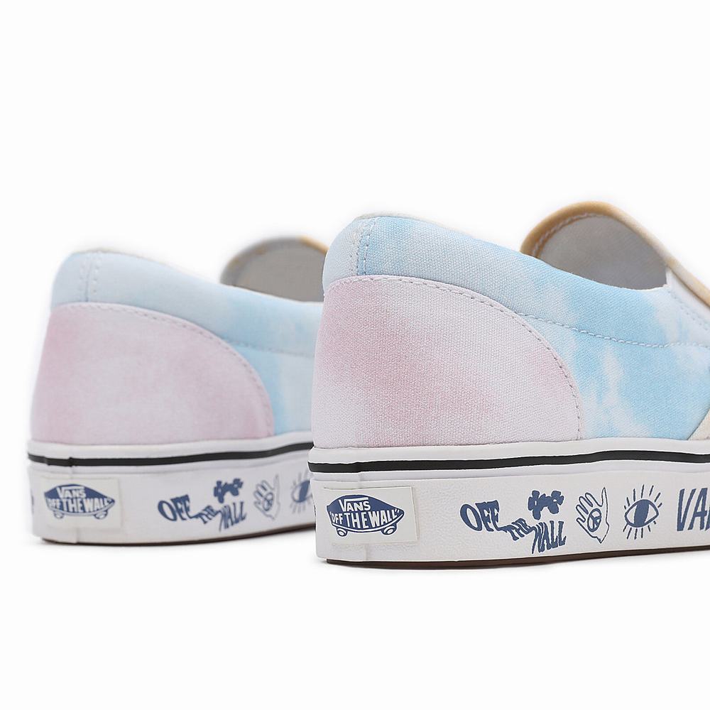 Zapatos Slip On Vans Pastel Tie Dye ComfyCush Mujer Azules/Blancas | IZC397258