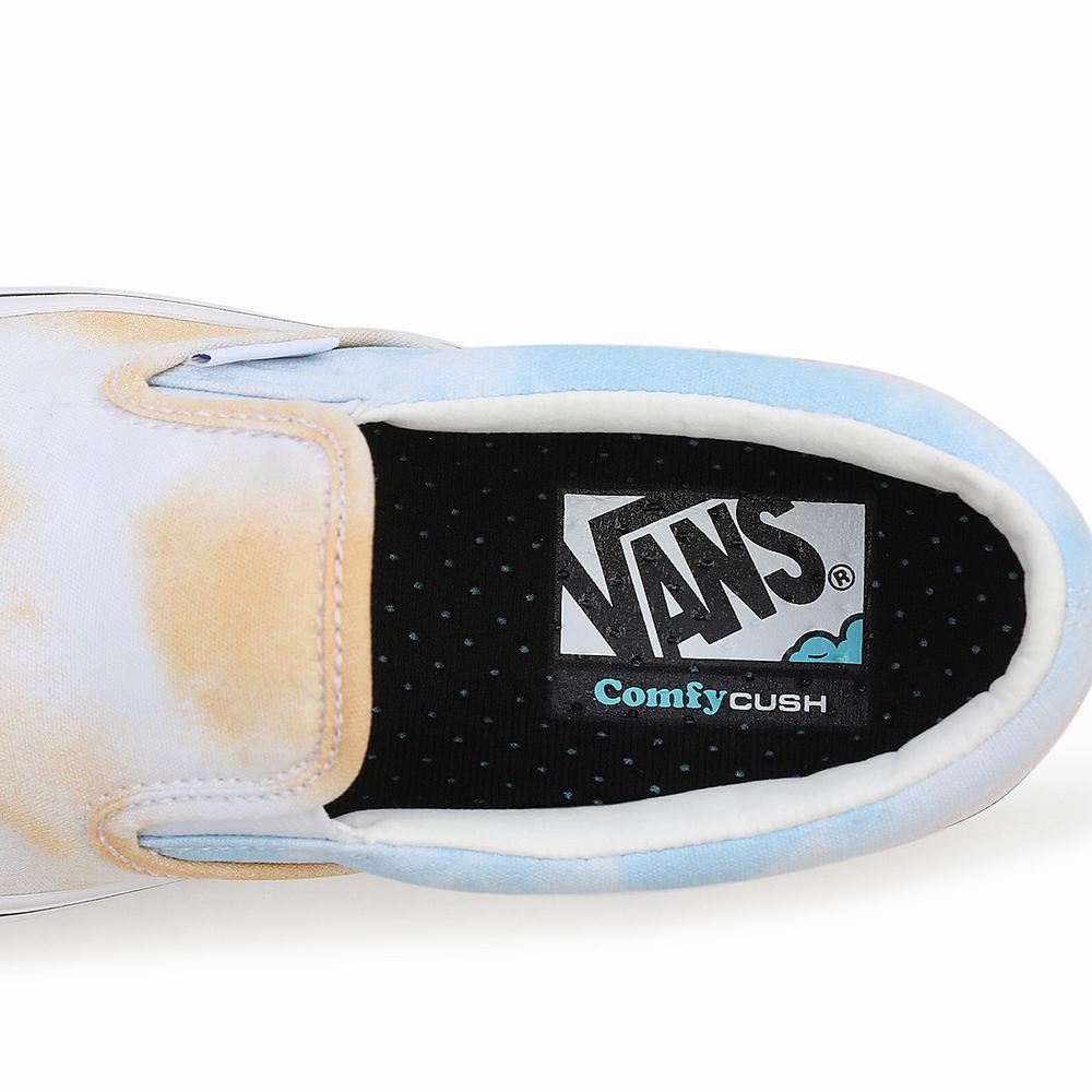 Zapatos Slip On Vans Pastel Tie Dye ComfyCush Mujer Azules/Blancas | IZC397258