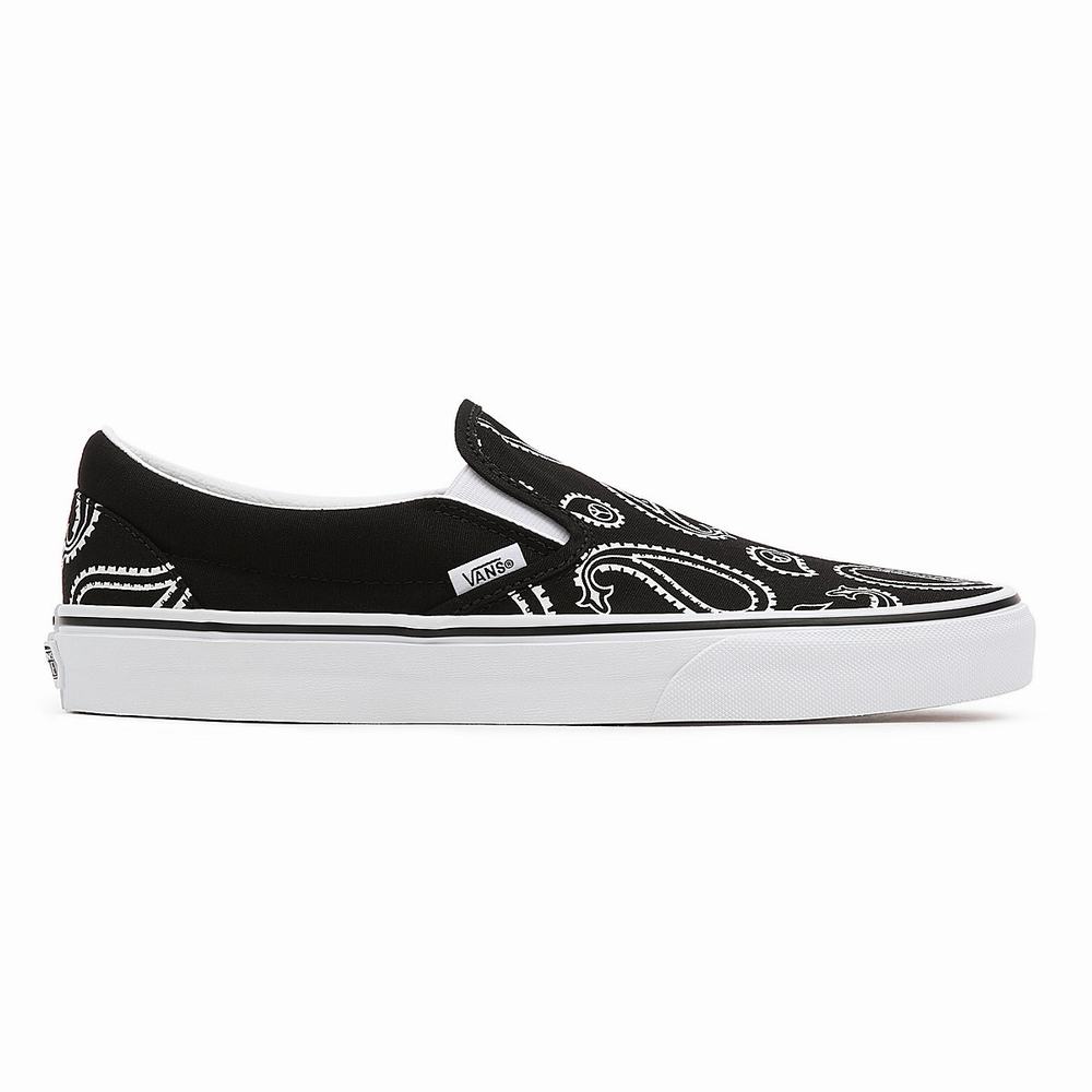 Zapatos Slip On Vans Peace Paisley Classic Mujer Negras | IRU482935