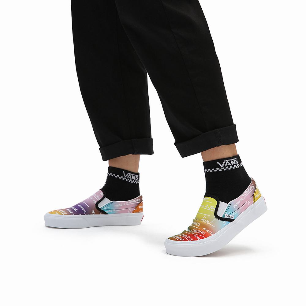 Zapatos Slip On Vans Pride Classic Mujer Multicolor | HTU457360