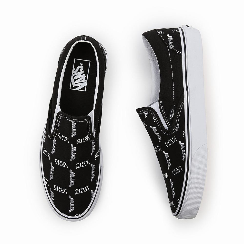 Zapatos Slip On Vans Shadow Vans Classic Hombre Negras | YLV423985