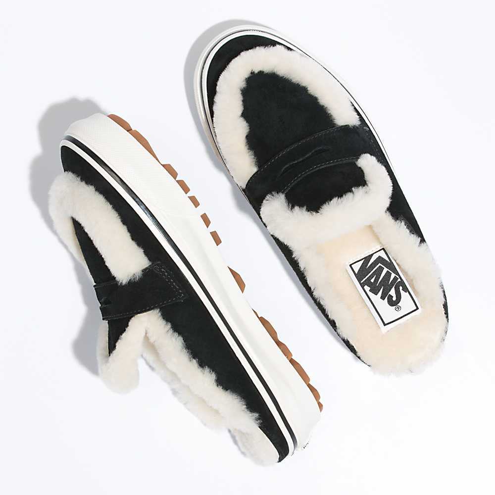 Zapatos Slip On Vans Shearling Estilo 53 Cozy Mule DX Hombre Negras | UNE725618