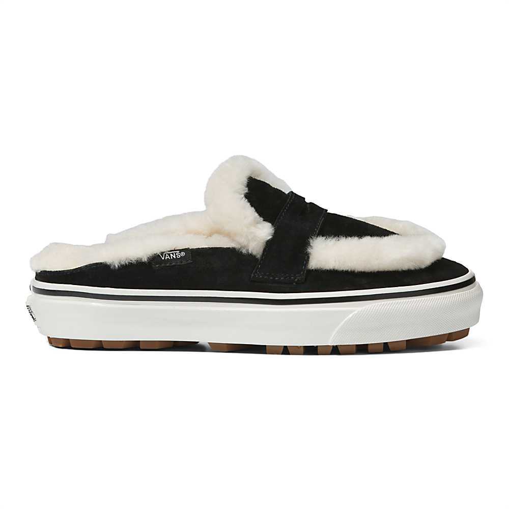 Zapatos Slip On Vans Shearling Estilo 53 Cozy Mule DX Hombre Negras | UNE725618