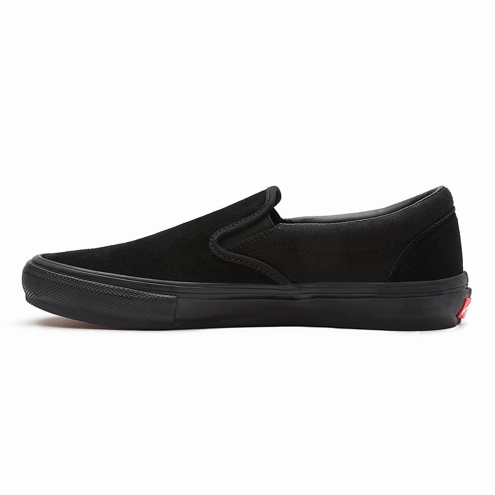 Zapatos Slip On Vans Skate Hombre Negras | NEI702891